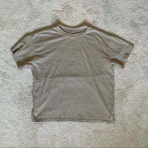 Used ESSENTIALS FEAR OF GOD beige boxy t-shirt